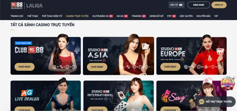 Chơi cá cược Casino M88